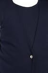 Buy_Samyukta Singhania_Blue Cotton Single Button French Terry Jumpsuit 
