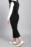 Shop_Petite Pomme_Black Cotton French Terry Jumpsuit With Pockets _at_Aza_Fashions