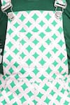 Buy_Petite Pomme_Green Cotton, Viscose Printed Dungarees And Sleeveless T-shirt Set 