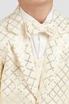 Buy_Petite Pomme_Cream Polyester, Cotton Satin Sequins Boys Suit Set