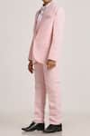 Buy_Arihant Rai Sinha_Pink Polyester, Cotton Satin Sequins 5 Pcs Island Royal Suit Set _Online_at_Aza_Fashions