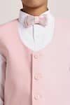 Arihant Rai Sinha_Pink Polyester, Cotton Satin Sequins 5 Pcs Island Royal Suit Set _Online