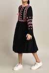 Buy_Samyukta Singhania_Black Girls Cotton Fit And Flare Dress For Girls _Online_at_Aza_Fashions