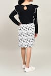 Shop_Petite Pomme_Black Cotton Bows Full Sleeve Floral Printed Dress _at_Aza_Fashions