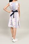 Shop_Petite Pomme_Gray Cotton Sleeveless Frock With Belt _at_Aza_Fashions