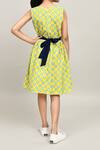 Shop_Petite Pomme_Yellow Cotton Sleeveless Polka Dot Frock _at_Aza_Fashions