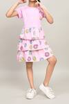 Shop_Petite Pomme_Pink Cotton Light Aop Baby Girls Dress _Online_at_Aza_Fashions