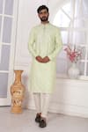 Shop_Arihant Rai Sinha_Embroidered Pista Green Kurta Set _Online_at_Aza_Fashions