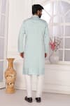Shop_Arihant Rai Sinha_Green Silk Embroidery Art Pista Kurta _at_Aza_Fashions