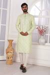 Buy_Arihant Rai Sinha_Silk Embroidery Art Straight Kurta _Online_at_Aza_Fashions
