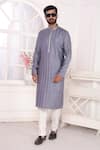 Buy_Arihant Rai Sinha_Purple Silk Embroidery Kurta Set With Aligadhi Pant 