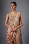 Payal Singhal_Blush Embroidered Dull Rose Choli And Sharara Set _Online_at_Aza_Fashions