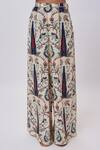 Payal Singhal_Cream Blue Forest Whisper Print Kurta Set _Online_at_Aza_Fashions