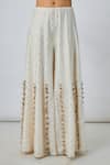 Payal Singhal_Embroidered Off White Kurta And Sharara Set _Online_at_Aza_Fashions