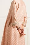 Buy Arcvsh By Pallavi Singh Rose Gold Brocade, Silk, Chanderi Embroidery Collared Tunic And Pants Buy_Arcvsh By Pallavi Singh_Rose Gold Brocade, Silk, Chanderi Embroidery Collared Tunic And Pants