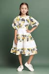 Buy_Petite Pomme_Multi Color Cotton Floral Print Fit And Flare Dress _at_Aza_Fashions