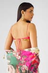 Shop_Basanti - Kapde Aur Koffee_Pink Crepe Embroidered Cape Set _Online_at_Aza_Fashions