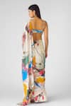 Shop_Basanti - Kapde Aur Koffee_Multi Color Embroidered Saree Set _at_Aza_Fashions