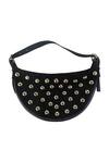 Trov_Black Studs Aylin Crescent Handbag _Online_at_Aza_Fashions