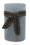 Shop_Trov_Brown Studs Studded Suede Belt _at_Aza_Fashions