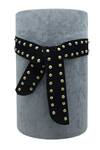 Shop_Trov_Black Studs Studded Suede Belt _at_Aza_Fashions