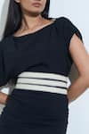 Buy_Trov_White Cora Denim Belt _at_Aza_Fashions