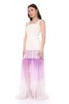 Buy_Maenaam_Ivory Polyester Embroidery Square Neck Lana Ombre Gown_Online_at_Aza_Fashions