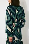 Shop_Koai_Green Muslin, Cotton Collared Patterned Silk Shirt _Online_at_Aza_Fashions