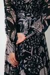 Koai_Multi Color Chiffon V-neck Floral Wrap Maxi Dress _Online_at_Aza_Fashions