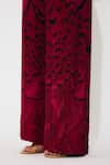 Koai_Pink Muslin, Cotton Floral Bow Hot Pants _Online_at_Aza_Fashions