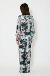 Shop_Koai_Pink Muslin, Cotton, Silk Collared Toile Print Shirt _at_Aza_Fashions