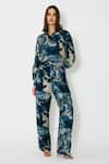 KoAi_Toile Print Blue Pants _at_Aza_Fashions