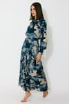 Buy_Koai_Multi Color Muslin, Silk Toile Print Wrap Skirt _at_Aza_Fashions