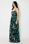 Buy Koai Green Georgette Scoop Neck Toil Print Long Dress Online at Aza Fashions Buy_Koai_Green Georgette Scoop Neck Toil Print Long Dress _Online_at_Aza_Fashions