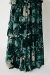 Koai Green Georgette Scoop Neck Toil Print Long Dress Online Koai_Green Georgette Scoop Neck Toil Print Long Dress _Online