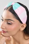 Buy_Nazaakat By Samara Singh_Pink Sequins, Embroidery Hand Hairband _at_Aza_Fashions