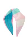 Buy_Nazaakat By Samara Singh_Pink Sequins, Embroidery Hand Hairband _Online_at_Aza_Fashions