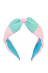 Buy_Nazaakat By Samara Singh_Pink Sequins, Embroidery Hand Hairband 