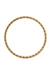 Samyukta Singhania_Gold And White Beaded Bangles Set _Online_at_Aza_Fashions