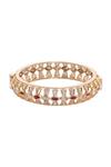 Buy_Nazaakat By Samara Singh_White Rhinestones Gold Plated Red And Stone Bangles _Online_at_Aza_Fashions