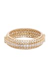 Buy_Nazaakat By Samara Singh_Gold Plated Crystals Stone Studded Bangle Set _Online_at_Aza_Fashions