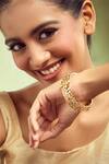Buy Nazaakat By Samara Singh Gold Plated Stones Decorative Bangles Set Buy_Nazaakat By Samara Singh_Gold Plated Stones Decorative Bangles Set