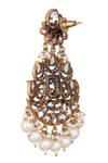 Nazaakat By Samara Singh_White Pearls Drop Dangle Earrings _Online_at_Aza_Fashions