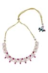 Buy_Nazaakat By Samara Singh_Red Stones Ruby Embellished Necklace Set _Online_at_Aza_Fashions