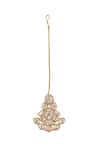 Samyukta Singhania_White Gold Plated Necklace And Earring Set _Online_at_Aza_Fashions