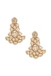Buy_Samyukta Singhania_White Gold Plated Necklace And Earring Set _Online_at_Aza_Fashions