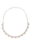 Buy_Nazaakat By Samara Singh_Gold Plated Stones And White Necklace Set _Online_at_Aza_Fashions