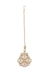 Samyukta Singhania_Gold And White Brass Jewellery Set _Online_at_Aza_Fashions