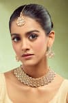 Buy_Samyukta Singhania_Gold And White Brass Jewellery Set 
