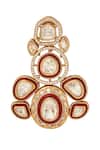 Shop_Samyukta Singhania_Red And Gold Brass Jewellery Set 